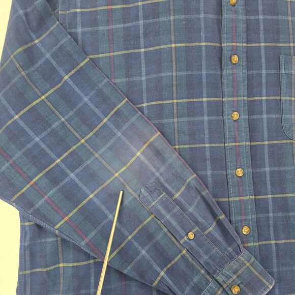 Vineyard Vines Classic Fit Mens Long Sleeve Plaid‎ Tucker Shirt Size XL Blue - Picture 3 of 16
